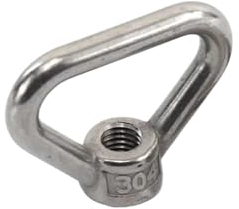 FANNIXI Triangle Ring nut 304 Edelstahl Dreieck Hebeösenmuttern Hebeösenmutter Ringmutter Gewinde Dreieck Ringe Mutter M8 M10 M12 M14 M16 M20 M24 (Size : M24-1piece)