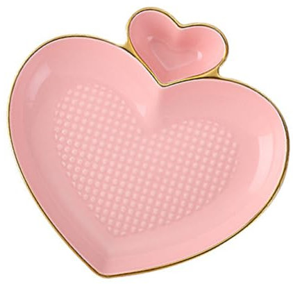 OFFSCH Piatto in Ceramica A Forma Di Cuore Piatto Per Gnocchi Da Ristorante Stoviglie Casa Facile Da Pulire E Mantenere