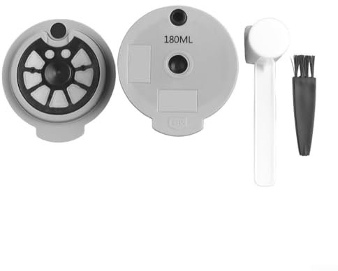 Filtre à café réutilisable, dosette de capsules de café rechargeable avec cuillère à café et brosse pour Bosch pour machine à café Tassimo