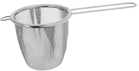 VICASKY Filtro Per Tè Sfuso in Acciaio Inossidabile Con Manico Singolo Ergonomico Infusore Profondo Resistente Alla Corrosione Colino Multifunzione Per Tisane e Caffè Per Tazze e Uso Domes