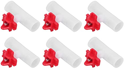 FLEXMAN 20 Pack Chicken Nipple Waterer, T Joints Drinking Water Equipment Automatisk Vattenmatning Professionella Kycklingvattenkoppar för Kyckling, Vaktel, Duvor (G3/2)