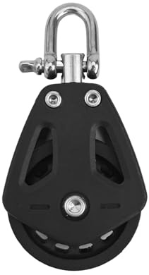 Heavy Puleggia Block Singola Puleggia Rotante Griglia per Barca a Vela Marine Accessori