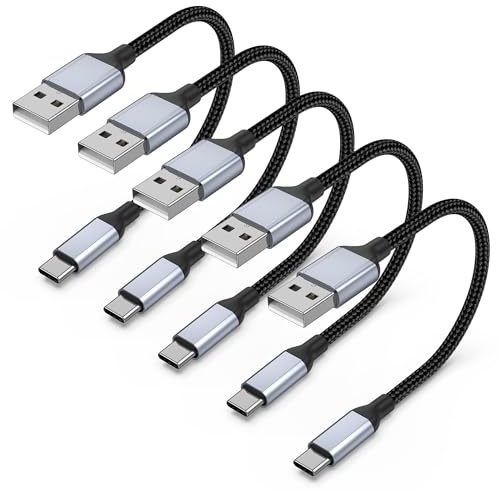 Sailift USB A auf USB C Kabel Kurz 30CM, Schnellladekabel USB C Kurz