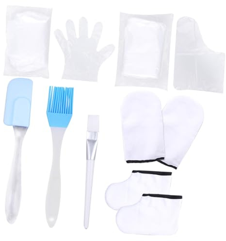 jojofuny Soin des Mains et Pieds Paraffine Taille Unique Hydratant Spa Maison Couverture Coton Blanc Exfoliant Thermorétente Couleur Aléatoire