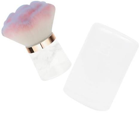 Brosse de Nettoyage pour Ongles Fleur, Poils Souples, Outil Manucure | Nylon, Plastique et Acrylique, Usage Maison ou Salon, Toucher Doux pour Dépoussiérer Pose