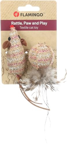 LEKSAK TEXU BALL + MUS BRUN 9 x 4 x 4 cm