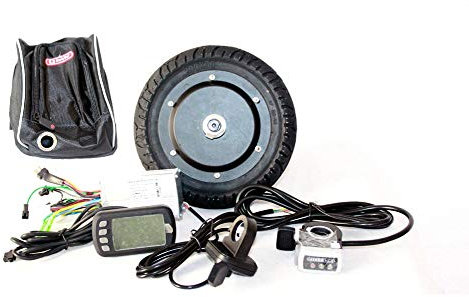 350W 8 Zoll elektrischer Roller bürstenloser Nabenmotorinstallationssatz kann mit LCD-Anzeige WUXING Drossel DIY elektrische Rollerstadt 7XL (36V LCD)
