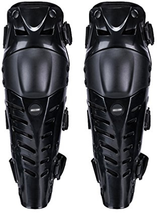 Dexinx Motorrad Radfahren Knieschützer Motocross Racing Beinschutz Pads Schutzausrüstung für Motorrad Mountainbike-2 stücke Schwarz