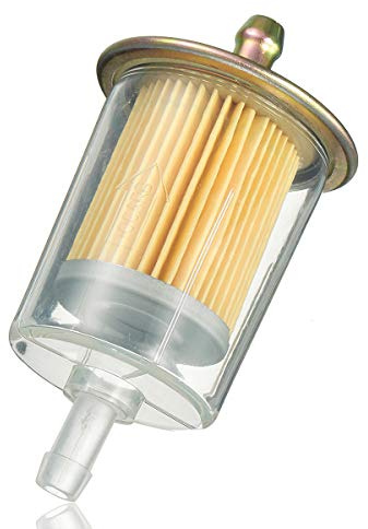 C-FUNN 8 mm 3/8 Zoll Rohrleitung Kraftstofffilter Inline Öl Gas Benzin Motorrad LKW Universal