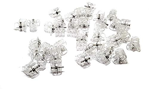 25 Mini Haarklammern, Hair Clips, Mädchen, Damen, Orchideen Klammern transparent 10x13