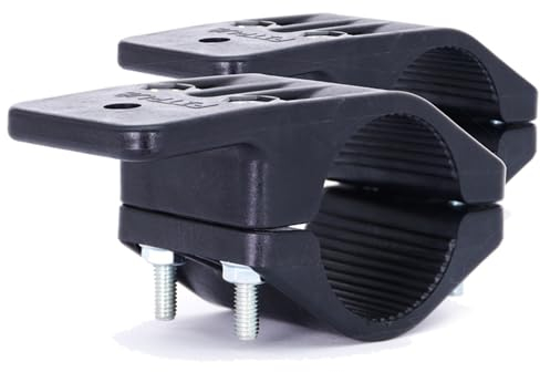 FITRUB QL Standard Montagewinkel 45-50 mm 2 STK. Klemme Klemme für ovale Elemente für Kabel, Werkzeuge, Offroad, Haushalt und Militär. Organizer für Garagenzubehör.