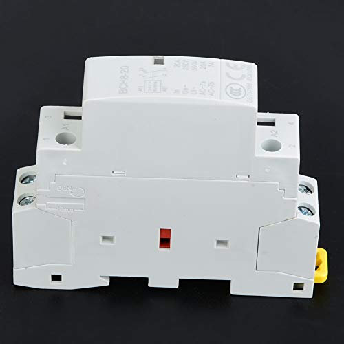 Yctze 2P 20A 2NO 24V 220V/230V 50/60Hz Household AC Contactor, DIN Rail Mount, Suitable for Power Distribution and Control Appliances, Compatible with Wired Video Doorbells