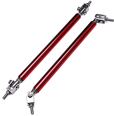 GFDSGRE Barra del Labbro del Paraurti per Auto Asta di Supporto Splitter for Barre duomi paraurti Anteriore Universale da 15 cm Aste di Protezione per Paraurti(Color:15cm Red)