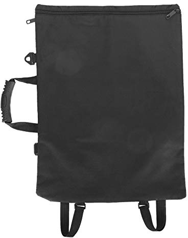 GLOGLOW Tragbarer A3 Zeichenbrett Rucksack mit Reißverschluss | Leinwand,Verstellbare Schultergurte,Wasserdichtes Gewebe,Griffkantenbindungsdesign,20.9 x 15.7in,Schwarz