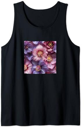 Motif floral hellébore Débardeur