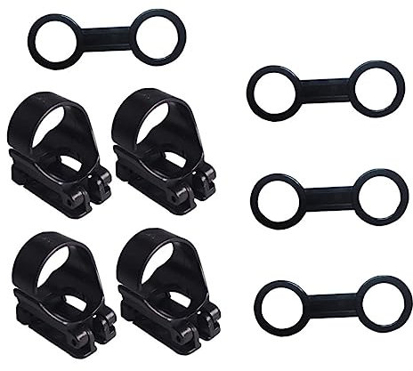 WESIEVYA Schnorchelset Schwimmer-schnorchel 8er Set Professionelle Schnorchel Halteclips Aus Universelle Schnorchelmasken Klemmen Für Sicheres Tauchen Und Schnorcheln