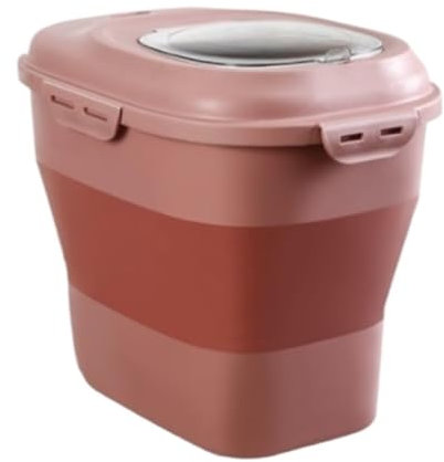 Flingdispenser Flingbehållare Spannmålsrislagringsbehållare Dispenserbehållare Med Låslock Köksskafferihållare Livsmedelsdispenser Matbehållare(Pink)
