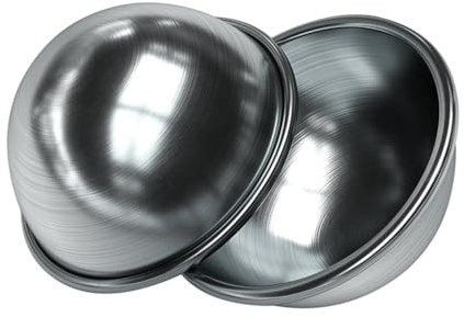 IWOWHERO 2stücke Badekugelform Metall Badekugelformen Zur Herstellung Von Badekugeln Passend Für Wackelpudding Schokolade Käse Mousse