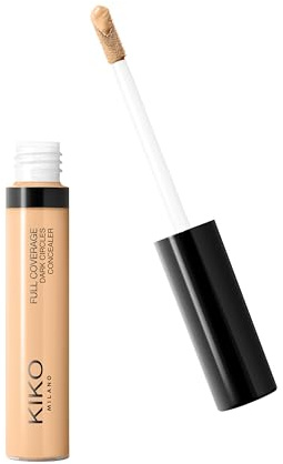 KIKO Milano Full Coverage Dark Circles Concealer 18, Correcteur Liquide Haute Couvrance Pour Le Contour Des Yeux Et Le Visage