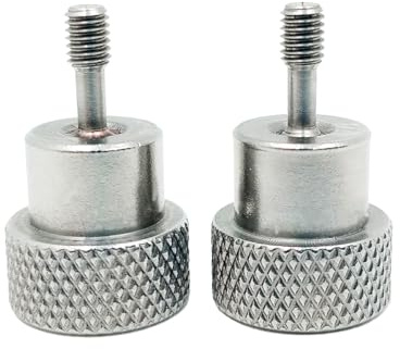 Foyoram M3x10mm Unverlierbare Schrauben mit Rändelkopf Kopfhöhe 10mm Rändel Kopfdurchmesser 16mm Unverlierbare Schraube der Platte Unverlierbare Rändelschraube Edelstahl 4 stück (M3x10mm D16)