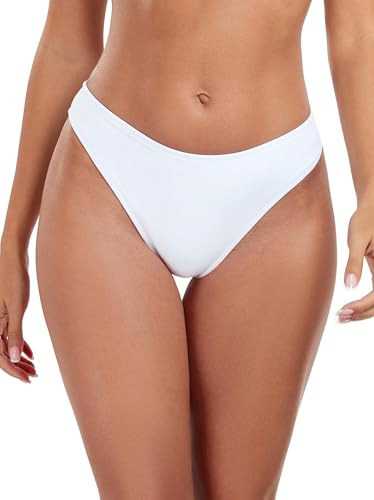 Ocean Blues Women's High Leg Bikini Briefs Medium Coverage Swim Bottom