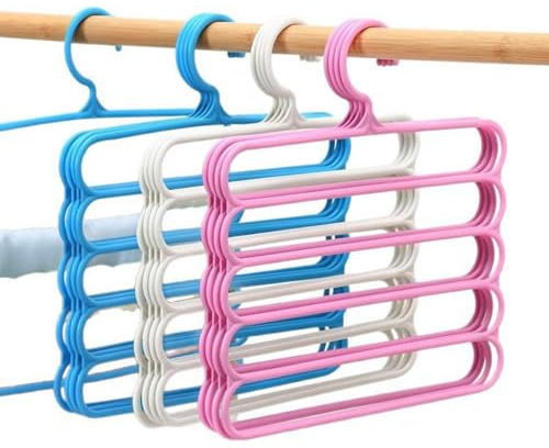 Grucce per Pantaloni Salvaspazio Multilivello Design Sottile ed Elegante organizer per armadio e pantaloni, appendiabiti per leggings e sciarpe, con gancio