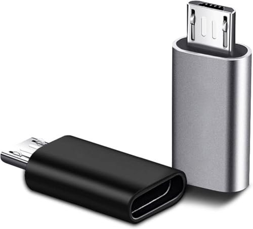 Vayfoni 2-Pack USB C to Micro USB Adapter – USB C Female to Micro USB Male Converter – USBC to Micro USB Adapter for Phones & Devices
