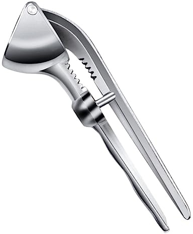VERDANVERSE Spremiaglio in Acciaio Professionale Trituratore Aglio e Manuale Utensile da Cucina Compatto Resistente Facile da Conservare