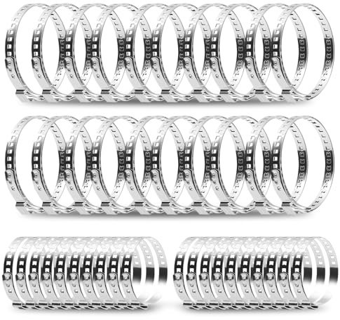 40 Stück Edelstahl CV Schlauchschellen Set, 20-50mm CV Achsmanschetten Schellen 50-120mm Große Antriebswelle Schelle Einstellbar Schlauchklemmen Universal Klemmschelle Werkzeug Klemmschellen