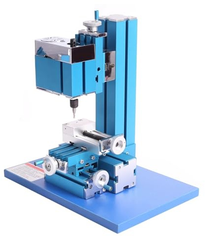 36W Mini-Metallfräsmaschine, Motorisierte Metallbearbeitung, Heimwerkerwerkzeug, Tisch-Holzbearbeitung For Hobby, Wissenschaft, Bildung, Modellbau Klein und tragbar