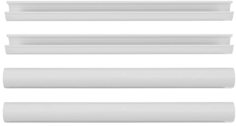 SHINEOFI 4 Pezzi Copritubo Radiatore PVC 15X200 MM Coperture Decorative per Tubi di Scarico Scaldabagno Rivestimento Isolante Portatile per Decorazione Pareti Casa e Cucina