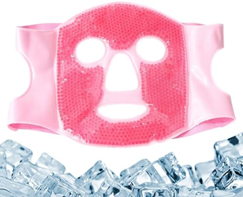 Ice Face Wrap Gel – Reusable Cooling Face Cold Relief | PVC Gel Reusable Ice Face Cooling For Dark Circles Puffiness Headache Stress Redness Skincare Unisex Comfort Use