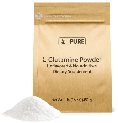 PURE ORIGINAL INGREDIENTS L-Glutamine (1lb) Alpha-Amino Acid Supplement Powder, Lab-Verified