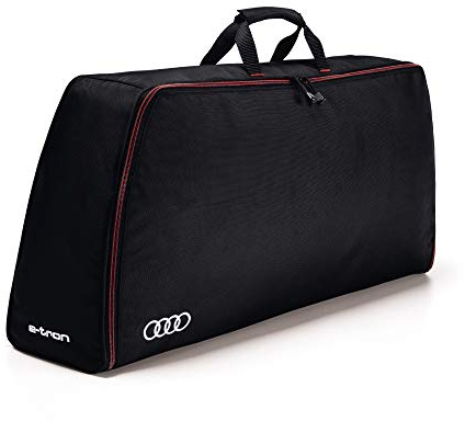 Audi 4KE071073 Aufbewahrungstasche Kofferraumtasche Ringe Logo e-tron Kabeltasche, schwarz