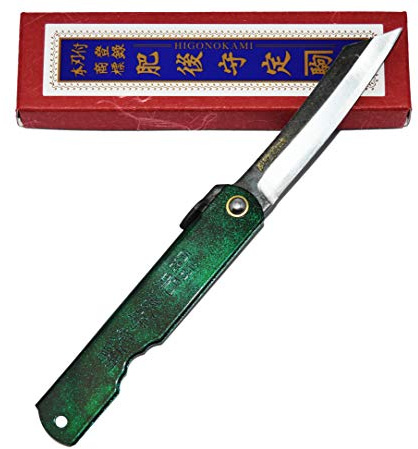 HIGO NO KAMI Klappmesser Taschenmesser Japanisches Hisui by Nagao Kanekoma