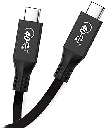 chenyang CY, cavo USB 4 certificato USB-IF, USB4.0, da USB-C tipo C maschio a USB-C Type-C maschio, 40 Gbps con ricarica da 100 W, 1 m