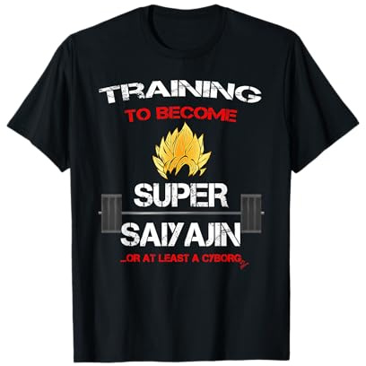 Training to become a super saiyan – Fitness divertente Maglietta