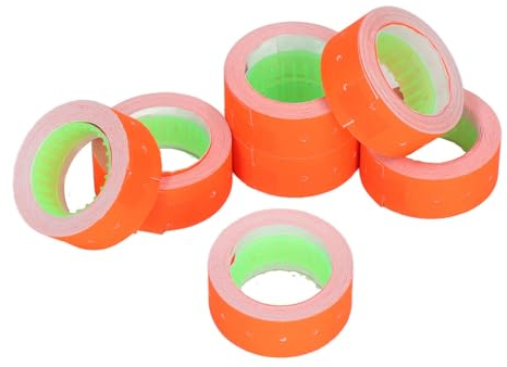 15000 Stück Preismarkierungsaufkleber,21 x 12 mm Preisetikett, 3 Röhrchen Preisetikett, einreihiges Preisschild für M5500 MX5500(Rot), preisschild Pistole mit Etiketten für den einzelhandel etik