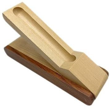Myazs Holz Stift Display Box Einzel/Doppel Stift Präsentationskoffer Organizer Box Aufbewahrungsbox Stift Sammlung Fall Holz Stifteetui Display Box Für Erwachsene Für 2 Stifte Füllfederhalter