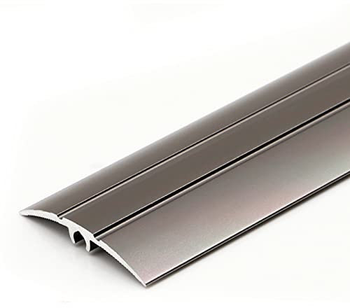 SUCHETA T Molding Transition Strip, Black Gold Grey Red White, 36 Laminate Flooring Doorway Vinyl Wood Floor Reducer Flute Aluminum Alloy, Arched Thresholds Ramp