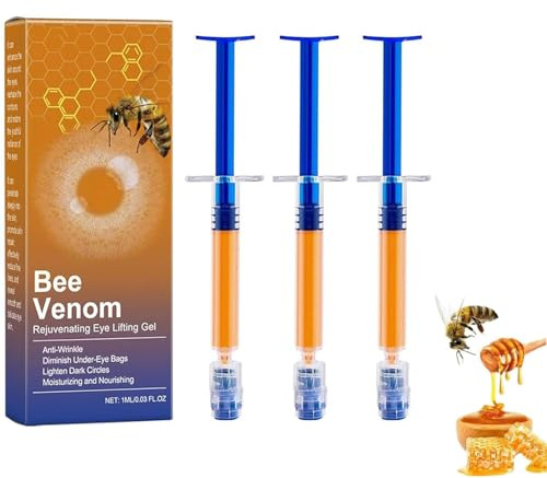 Bee Venom - Gel per occhi con veleno d'api, crema per gli occhi con veleno d'api, crema per gli occhi, veleno d'api, crema per gli occhi contro rughe e occhiaie (3 pezzi)