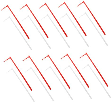 SUPVOX 20pièces Moulin à Vent Blanc Tiges pour Montage DIY Détachées pour Projets Créatifs Lot de Accessoires pour Moulins à Vent