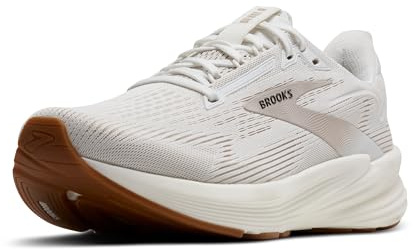 Brooks Women’s Revel 8 Neutral Running & Walking Shoe - White/Chateau Grey - 9.5 Medium
