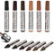 Furniture Repair Kit Wood Markers & Wax Sticks with Sharpener(13 Pc Set) - 6 Colors. for Funiture Repair,Floor Scratch.Touch Up Repair System Set,Wood Restore Pack.Wood Repair Touch Up Repair Pen