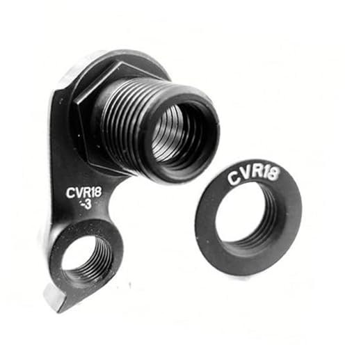 Wivplex 5 Stück Fahrradteile Mech Dropout, for Cervelo Cvr18-3 Drh-Wmn112 Alle Disc Road Rahmen C3 C5 R3 R5 Disc Gear Schaltwerk Aufhänger Schaltauge(Black 5Set Bicycle Hanger)