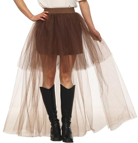 UniqKaliber Gonna Donna Alta-Bassa in Tulle, Gonna Tutu da Balletto Colorata per Matrimonio e Festa