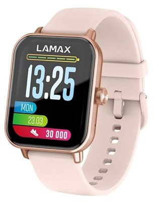 Lamax BCool2 Play Rose Gold, smartwatch, chiamate Bluetooth, ricezione SMS, notifica telefonica, controllo multimediale, monitoraggio della salute, contapassi, modalità sport, monitoraggio del sonno