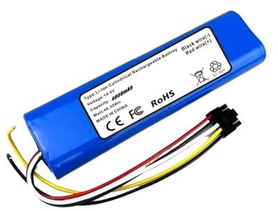 Compatible con cecotec Conga 3090 3091 3092 1690 1890 2090 Accesorio de reemplazo de batería de aspiradora robótica 14,4 voltios 12800mah(4000mAh)