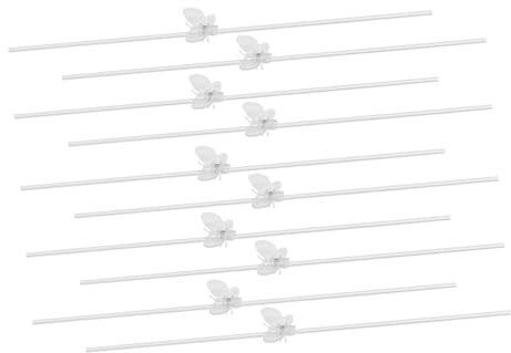 TOYANDONA Tuteurs pour Plantes Grimpantes Plastique Transparent Supports pour Tiges Et Fleurs