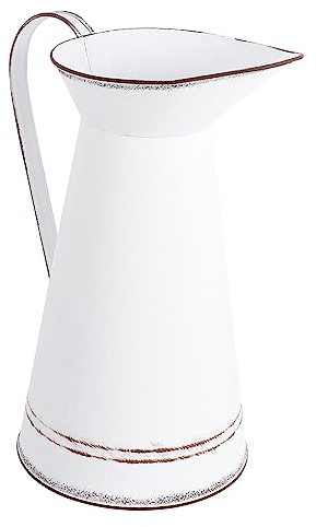 OFFSCH Metálico Vintage Grande para Plantas Suculentas Decoración Moderna para Salones y Centros de Mesa Comedor Jarrón Resistente y Duradero para